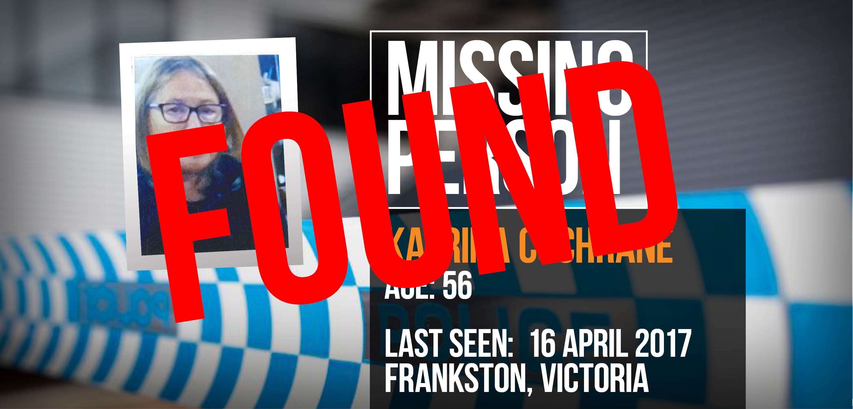 Update Missing Person Located Act Policing Online News